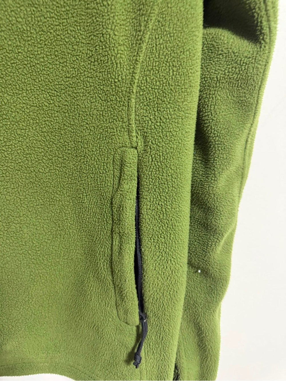 North Face Men’s Small Green Full Zip Fleece Jacket Outdoor Hiking - Picture 7 of 11